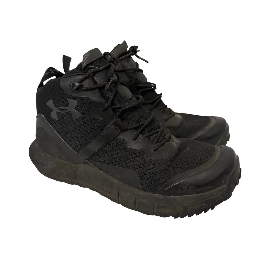 Under Armour Micro G Valsetz Mid Boots Mens 9.5 EE Black Tactical Lace Up